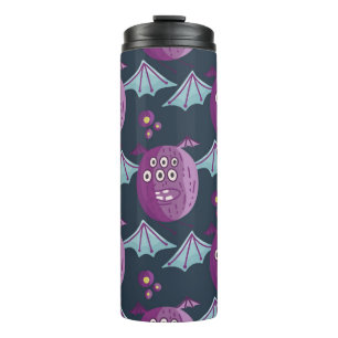 Monster Bats: Cute Cartoon Vintage Thermal Tumbler