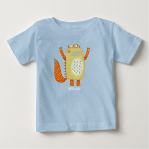 Monster Bernard Custom Name Baby T-Shirt