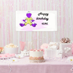 Monster birthday banner