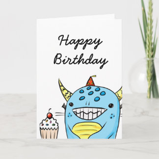 Monster Birthday Card #1