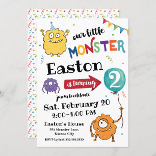 Monster Birthday Invitation