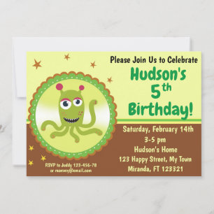 Monster birthday invitation