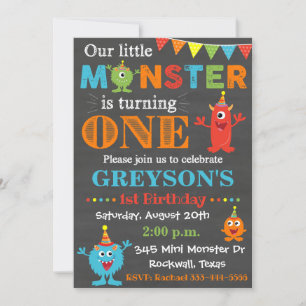 Monster Birthday Invitation Monster Invitation