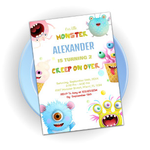 Monster Birthday Invitations