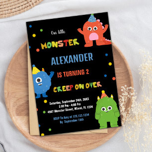 Monster Birthday Invitations