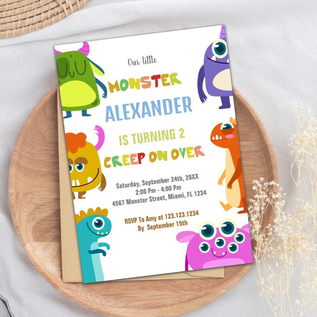 Monster Birthday Invitations (Monster Birthday Invitations)