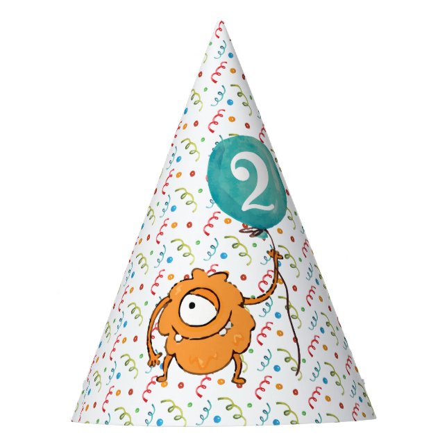 Monster Birthday Party Hat (Front)