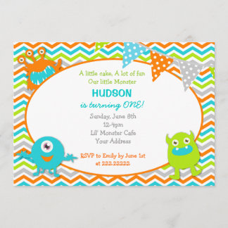 Monster Birthday Party Invitations