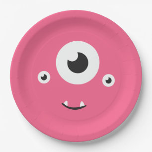 Monster Birthday Party Paper Plate