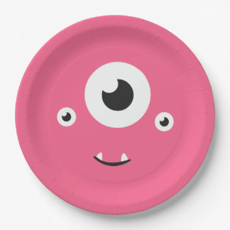 Monster Birthday Party Paper Plate