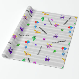 Monster Birthday Wrapping Paper