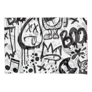 Monster Boys: Hand Drawn Pattern Pillowcase