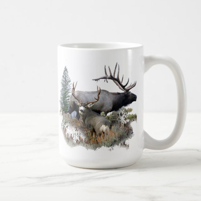 Monster bull trophy buck coffee mug (Right)