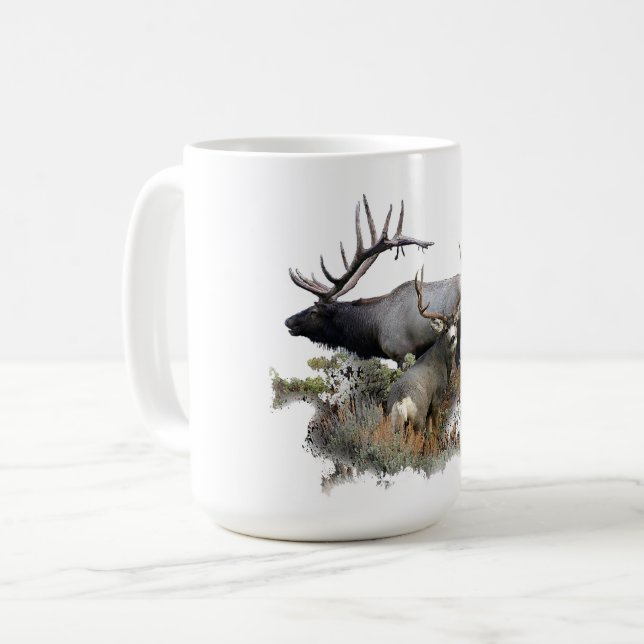 Monster bull trophy buck coffee mug (Front Left)