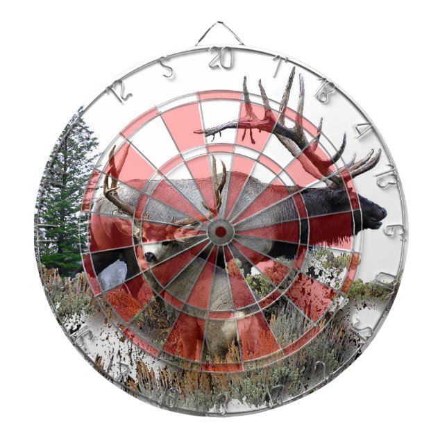 Monster bull trophy buck dartboard (Front)