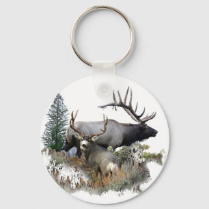 Monster bull trophy buck key ring