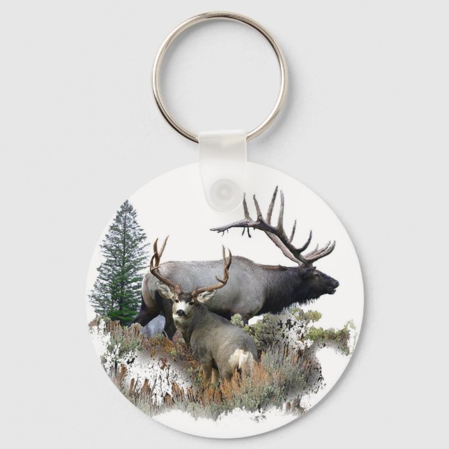 Monster bull trophy buck key ring (Front)
