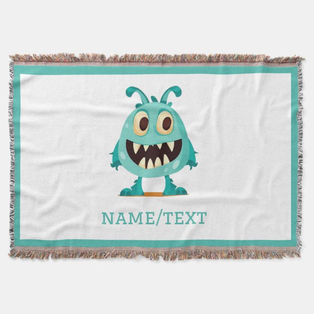 Monster/Cartoon/alien Throw Blanket (Front)