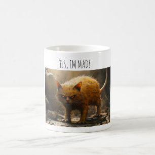 Monster cat coffee mug