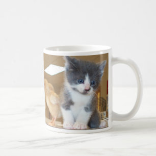 Monster Cat - Kitten with Chicks Mug