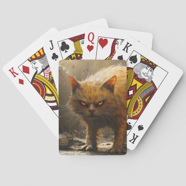 Monster cat  playing cards (Back)