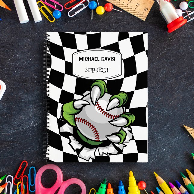 Monster Claw Holding a Baseball ball Custom Notebook (Creator Uploaded)