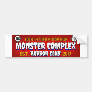 MONSTER COMPLEX BANNER BUMPER STICKER