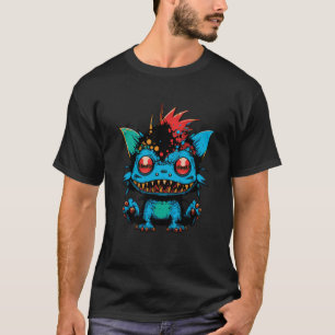 Monster Crash Blue Cheeky Monster For Monster T-Shirt