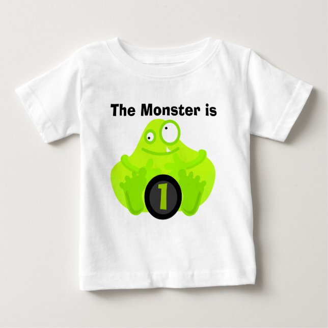 Monster Customisable Birthday Tshirts (Front)