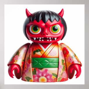 Monster Cute Doll Poster Wall Art for Cosy Kawaii