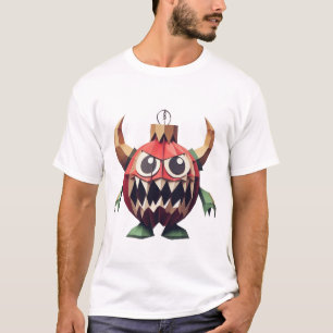 Monster Demon Ornament creepy Christmas art T-Shirt