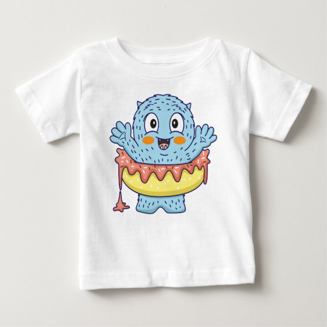 Monster doughnut baby  T-Shirt (Front)