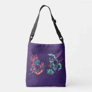 Monster Drawing Hands Crossbody Bag