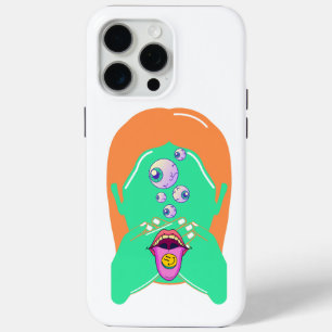 monster face iPhone 15 pro max case