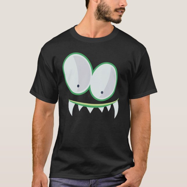Monster Face Costume  Halloween Kids Adults 17 T-Shirt (Front)