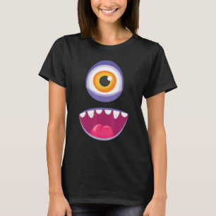 Monster Face Costume  Halloween Kids Adults 4 T-Shirt