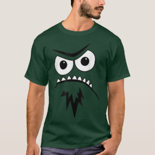 Monster Face Halloween Costume Funny Cute Kids Gif T-Shirt