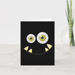 Monster Face Halloween Costume Idea Scary Cute  Card