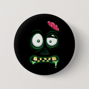 Monster Face Halloween Matching Costume Zombie Men 6 Cm Round Badge