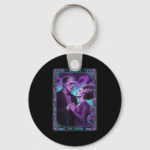 Monster Frankenstein Bride The Lovers Tarot Card H Key Ring