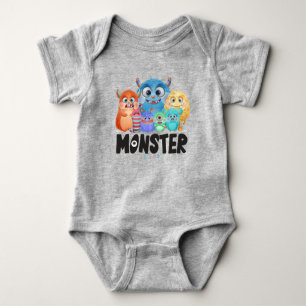 Monster Friends Baby Bodysuit