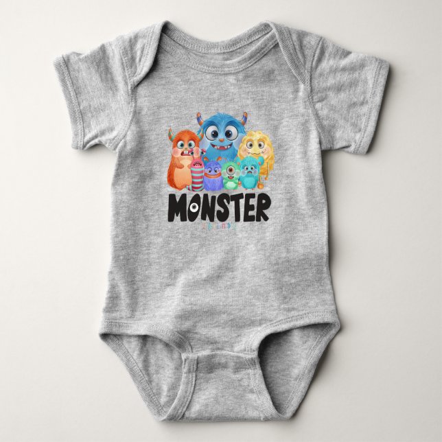 Monster Friends |   Baby Bodysuit (Front)
