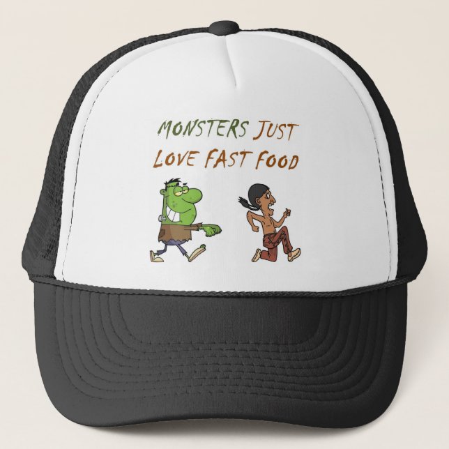 Monster Full Trucker Hat (Front)