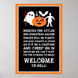 Monster Gang, Halloween Welcome Poster
