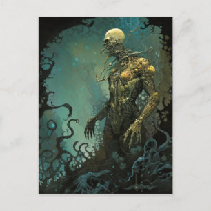 Monster Gothic Horror Art Postcard