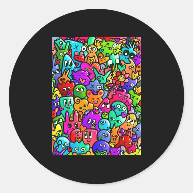 Monster Graffiti Sticker  (Front)