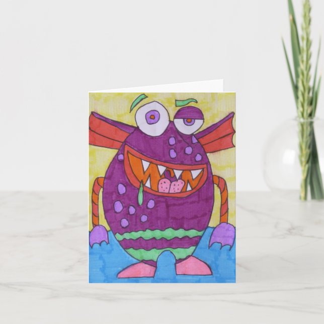 Monster Greeting Card (Front)