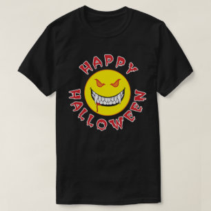 Monster Grin - Happy Face - Happy Halloween T-Shirt