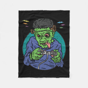 Monster Halloween Costume Gaming Video-game Contro Fleece Blanket