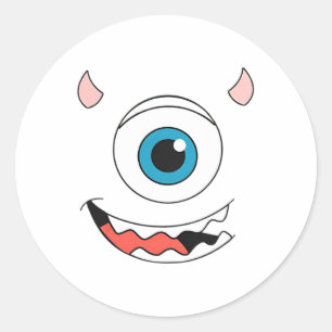 Monster Halloween Costume Monsters University Fami Classic Round Sticker